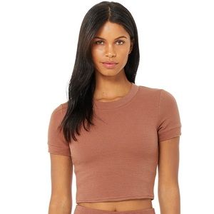 Alo micro waffle top in M